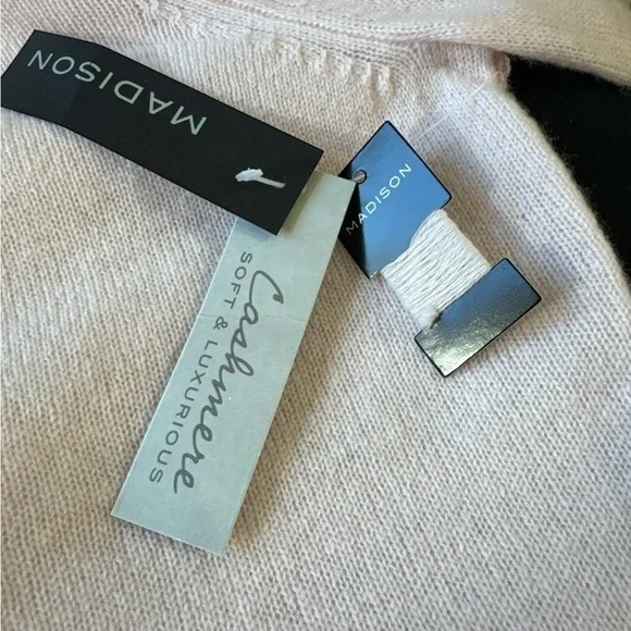 Madison Cashmere Pink Turtleneck Sweater 100% Cashmere Size M READ - Picture 9 of 9